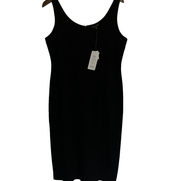 Eileen Fisher Dresses & Skirts - Eileen Fisher Dress M Black Stretch Ponte Minimalist Sleeveless NWT